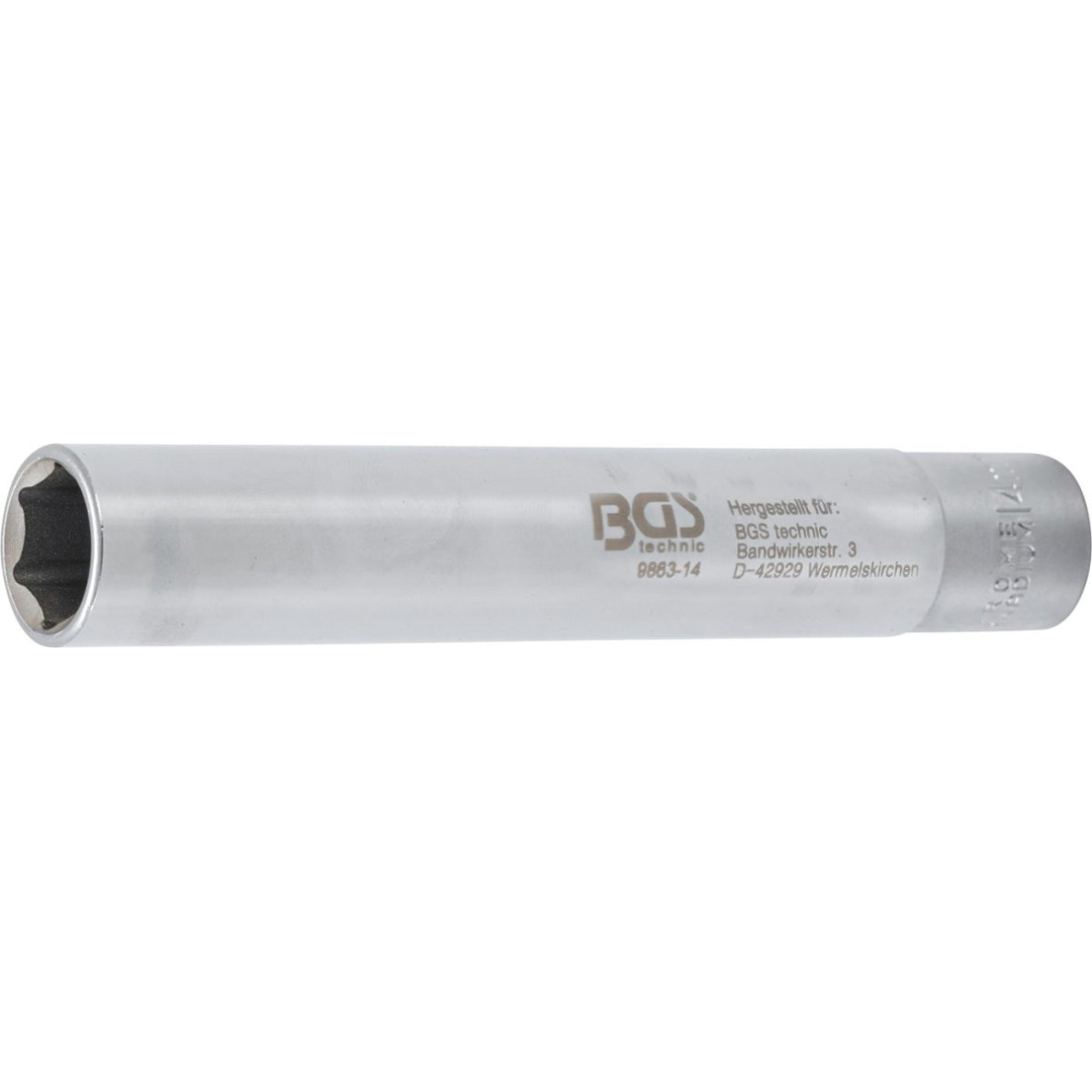 Galvutė šešiakampė | labai ilga | 10 mm (3/8") | 14 mm (9863-14) Galvutė šešiakampė | labai ilga | 10 mm (3/8") | 14 mm (9863-14)