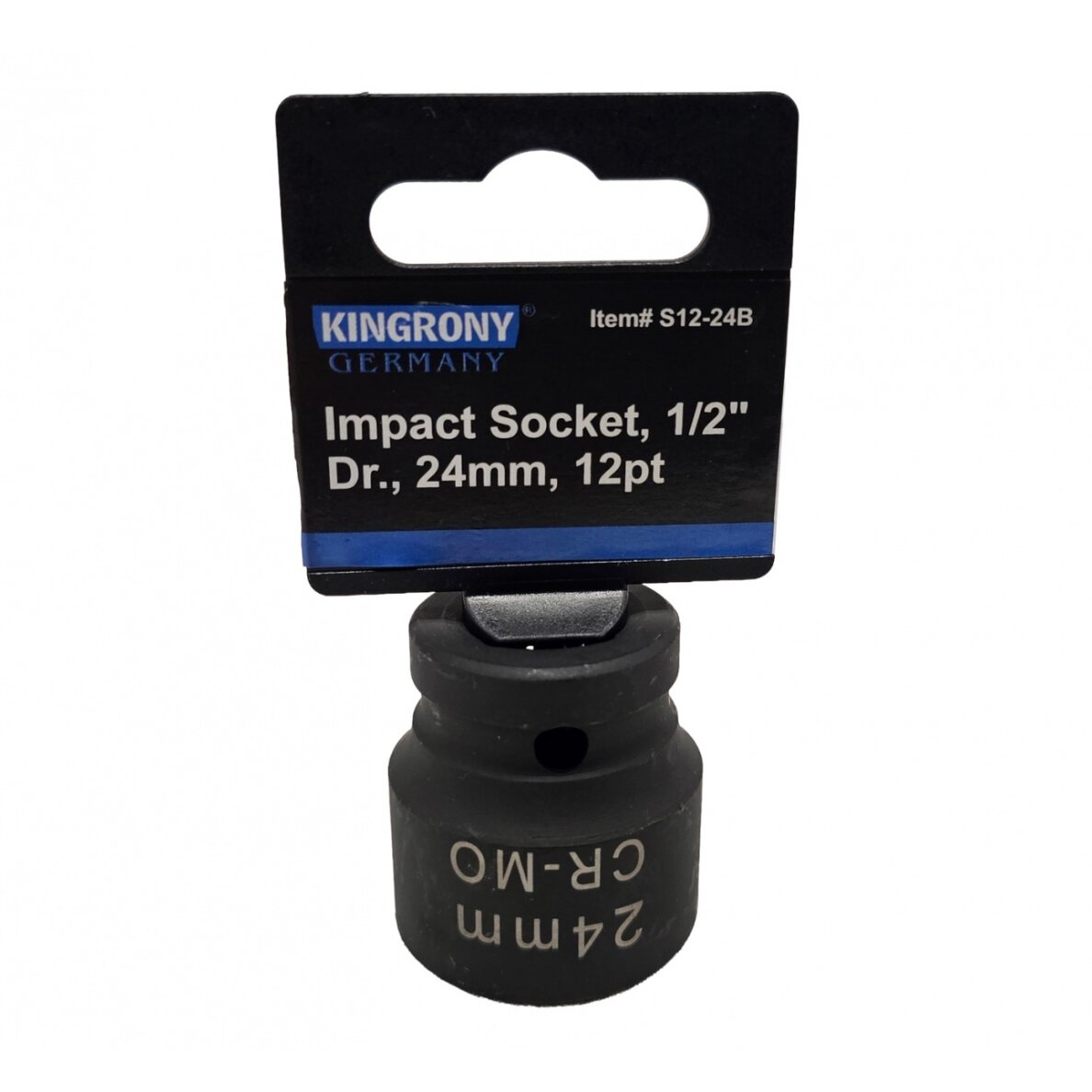 Galvutė smūginė | 12 kampų | 12,5 mm (1/2") | 24 mm (S12-24B)