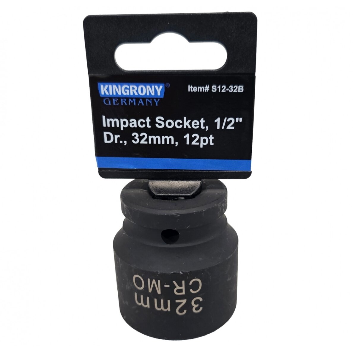 Galvutė smūginė | 12 kampų | 12,5 mm (1/2") | 32 mm (S12-32B)