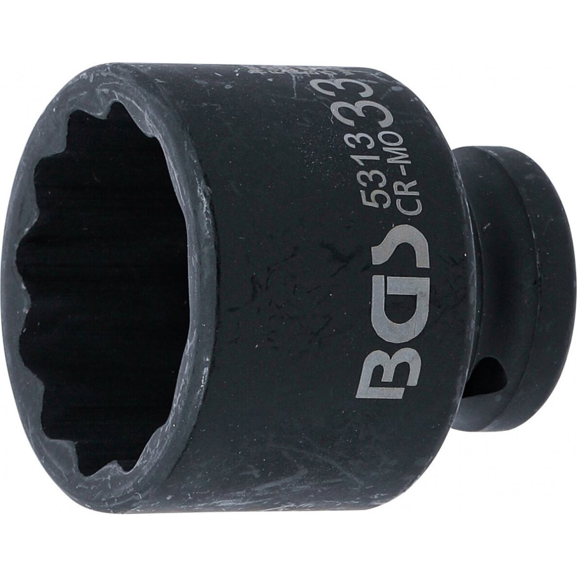 Galvutė smūginė | 12 kampų | 12,5 mm (1/2") | 33 mm (5313) Galvutė smūginė | 12 kampų | 12,5 mm (1/2") | 33 mm (5313)