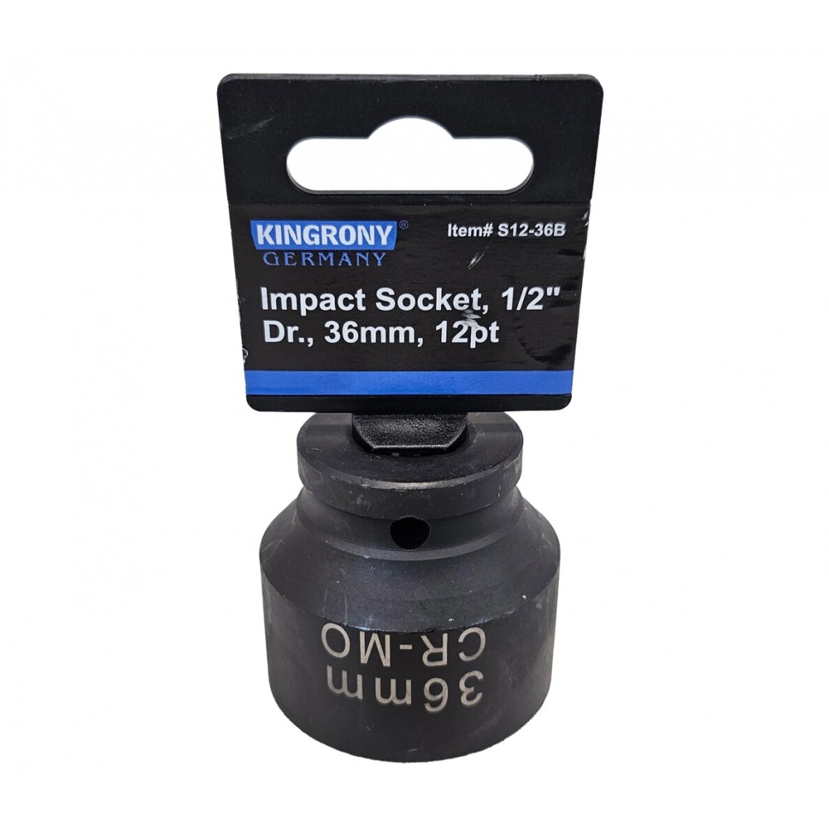 Galvutė smūginė | 12 kampų | 12,5 mm (1/2") | 36 mm (S12-36B) Galvutė smūginė | 12 kampų | 12,5 mm (1/2") | 36 mm (S12-36B)