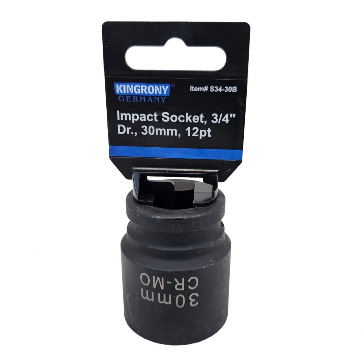 Galvutė smūginė | 12 kampų | 20 mm (3/4") | 30 mm (S34-30B) Galvutė smūginė | 12 kampų | 20 mm (3/4") | 30 mm (S34-30B)