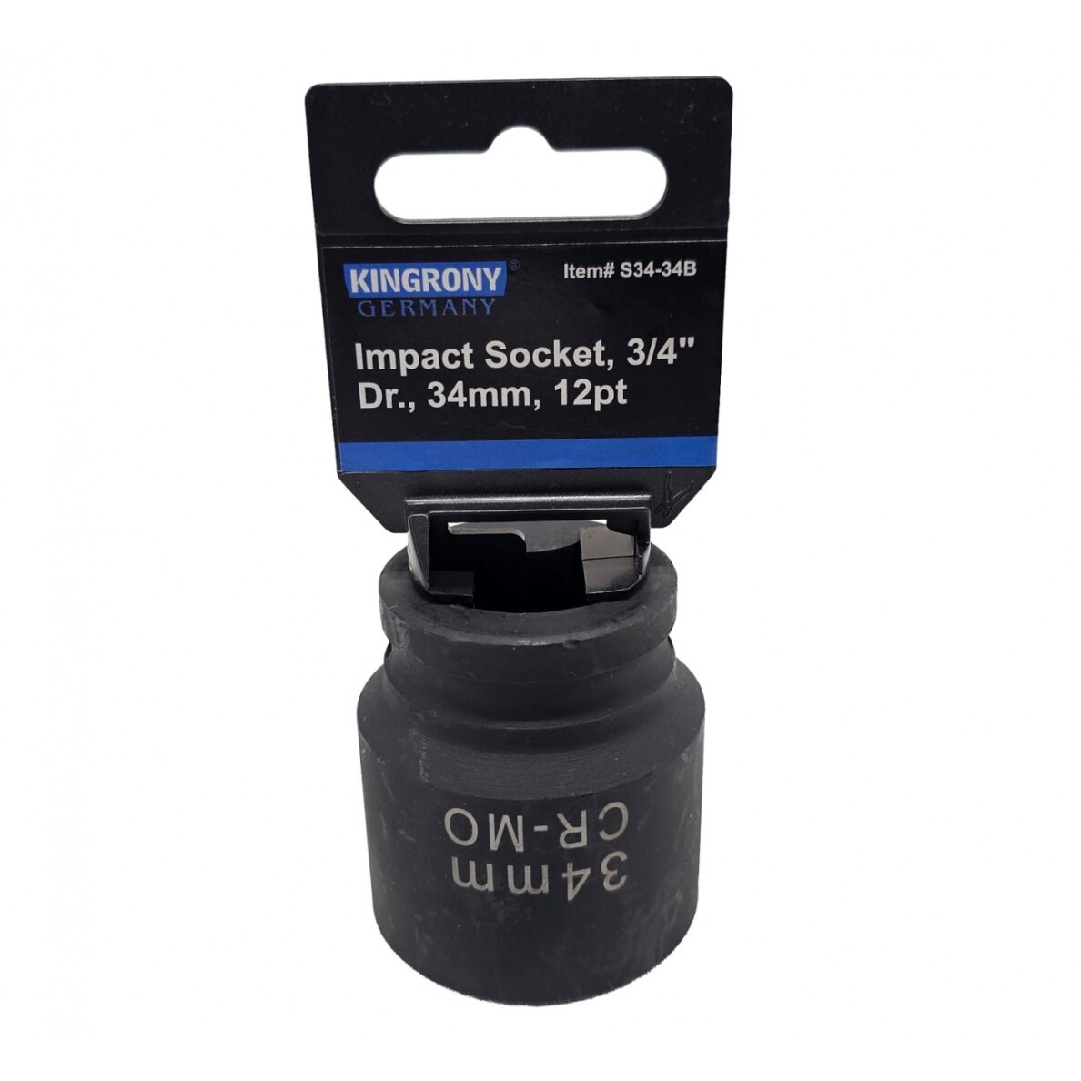 Galvutė smūginė | 12 kampų | 20 mm (3/4") | 34 mm (S34-34B) Galvutė smūginė | 12 kampų | 20 mm (3/4") | 34 mm (S34-34B)