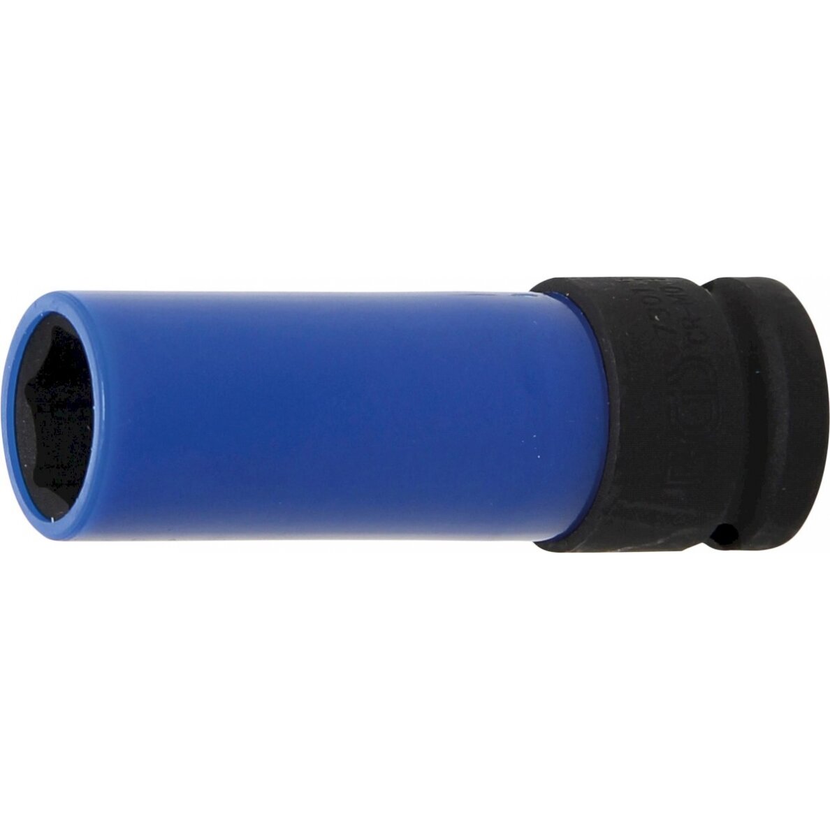 Galvutė smūginė ilga plonasienė | su plastikine apsauga | 12,5 mm (1/2") | 17 mm (7301)