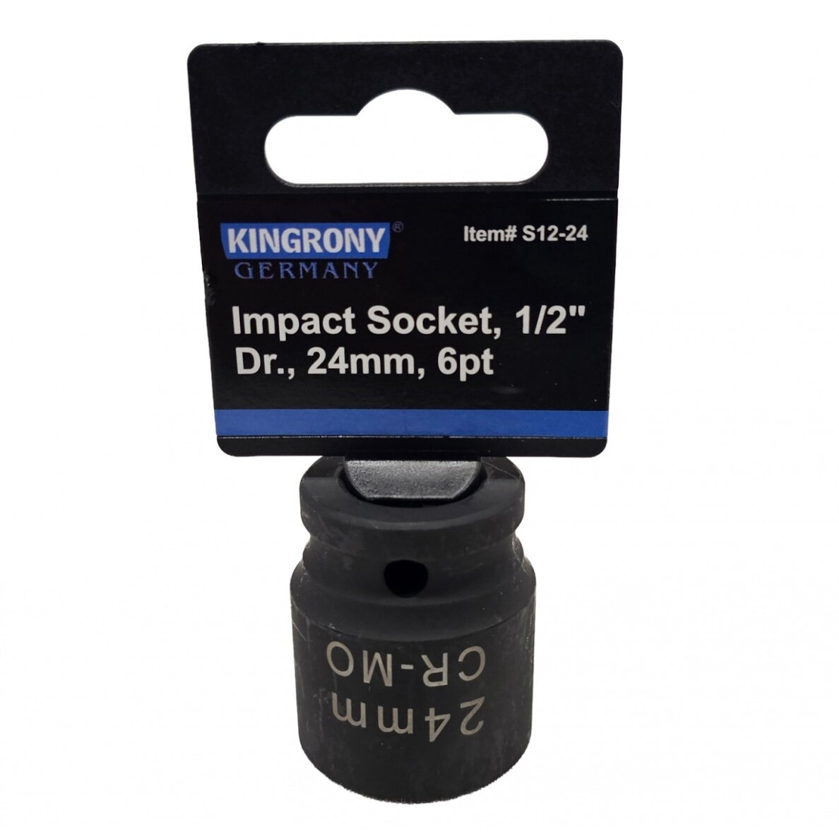 Galvutė smūginė šešiakampė | 12,5 mm (1/2") | 24 mm (S12-24) Galvutė smūginė šešiakampė | 12,5 mm (1/2") | 24 mm (S12-24)