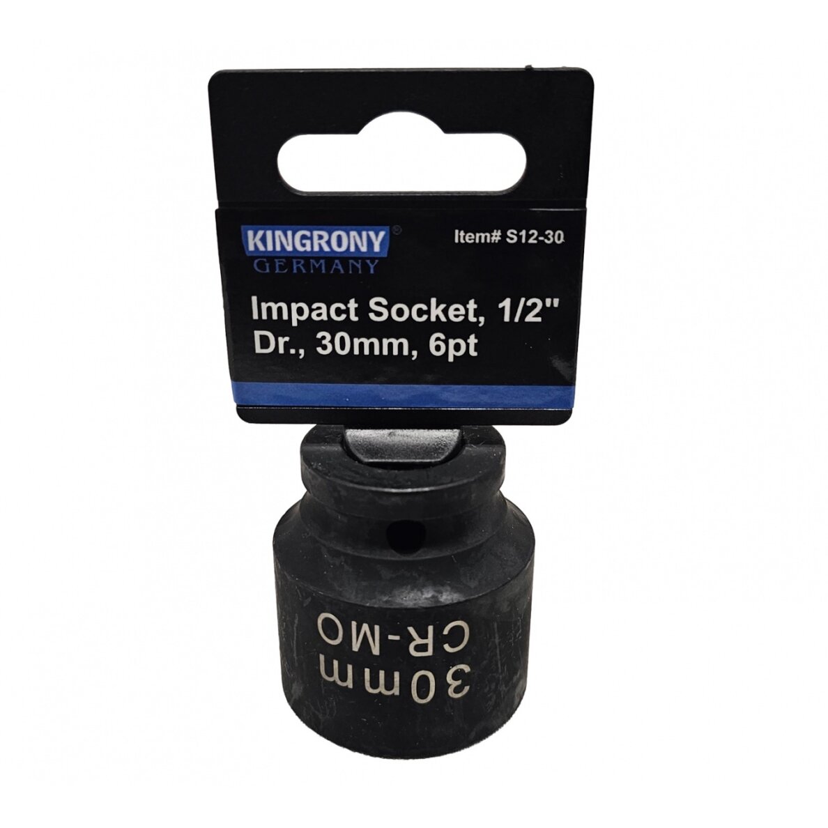 Galvutė smūginė šešiakampė | 12,5 mm (1/2") | 30 mm (S12-30) Galvutė smūginė šešiakampė | 12,5 mm (1/2") | 30 mm (S12-30)