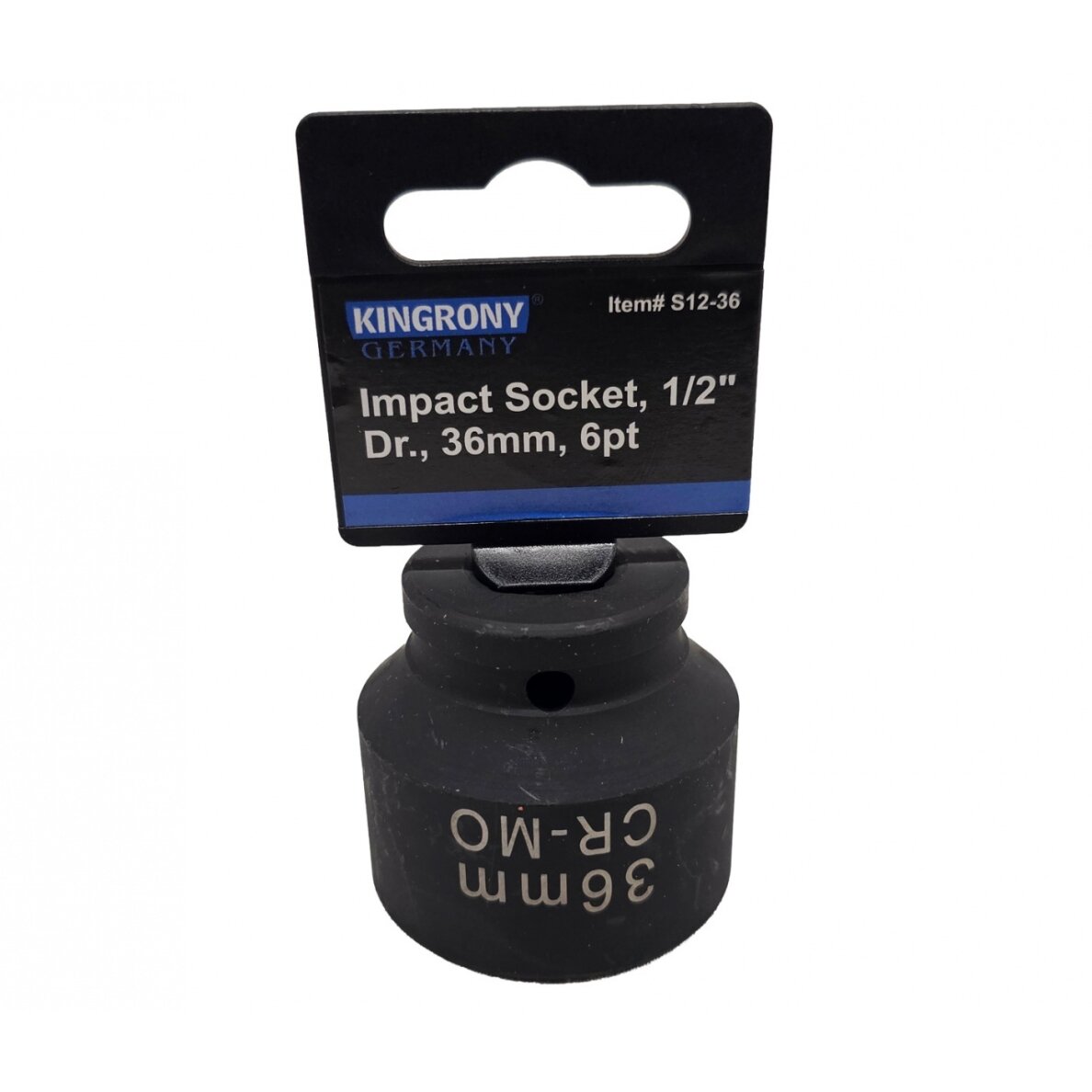 Galvutė smūginė šešiakampė | 12,5 mm (1/2") | 36 mm (S12-36)