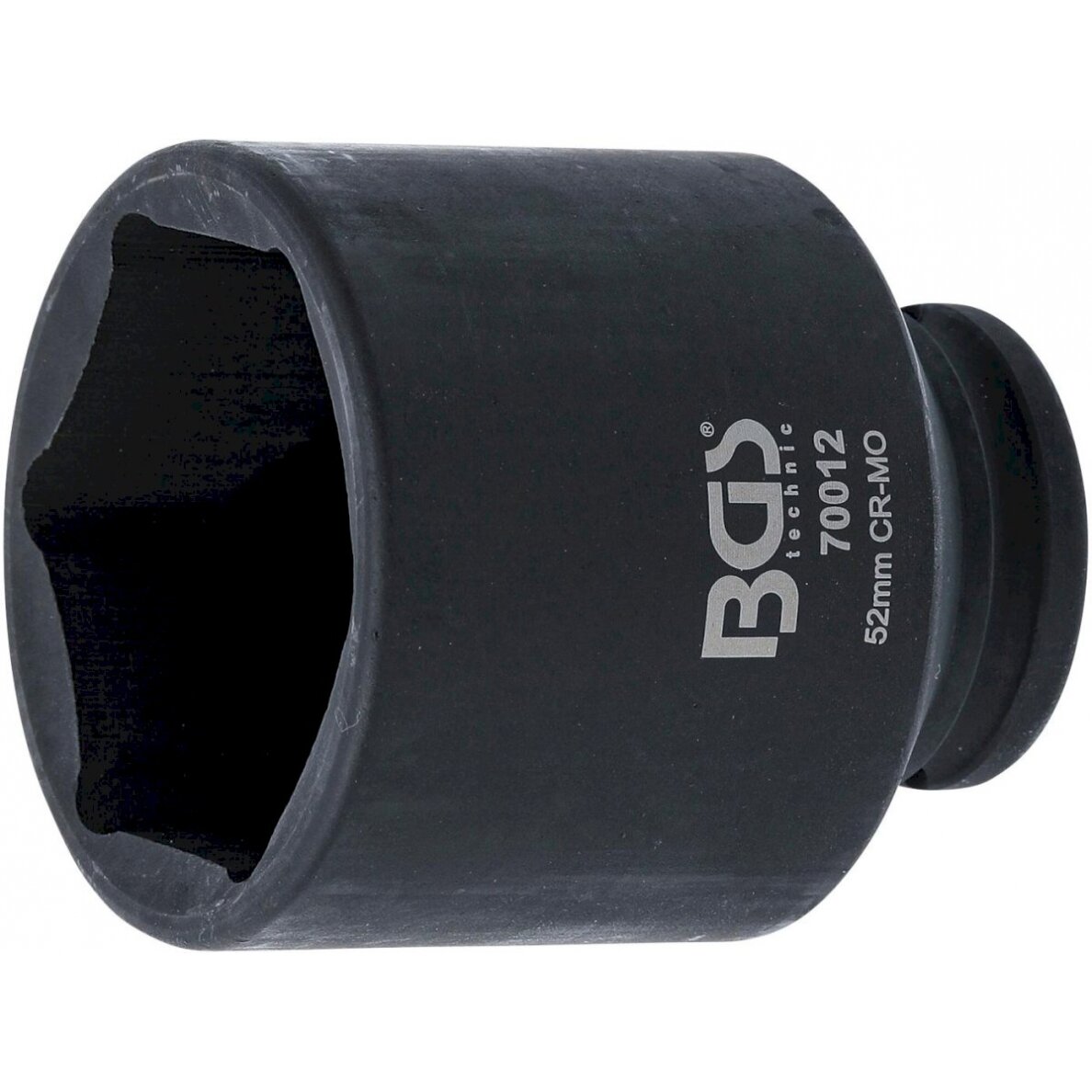 Galvutė smūginė šešiakampė | 12,5 mm (1/2") | 52 mm (70012) Galvutė smūginė šešiakampė | 12,5 mm (1/2") | 52 mm (70012)