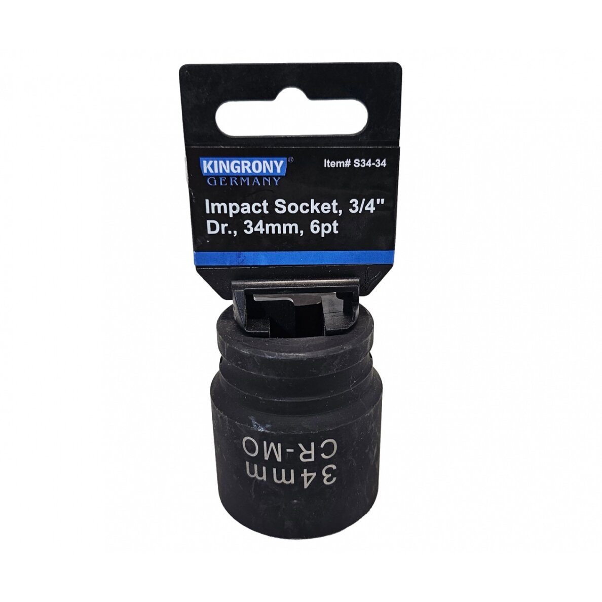 Galvutė smūginė šešiakampė | 20 mm (3/4") | 34 mm (S34-34) Galvutė smūginė šešiakampė | 20 mm (3/4") | 34 mm (S34-34)