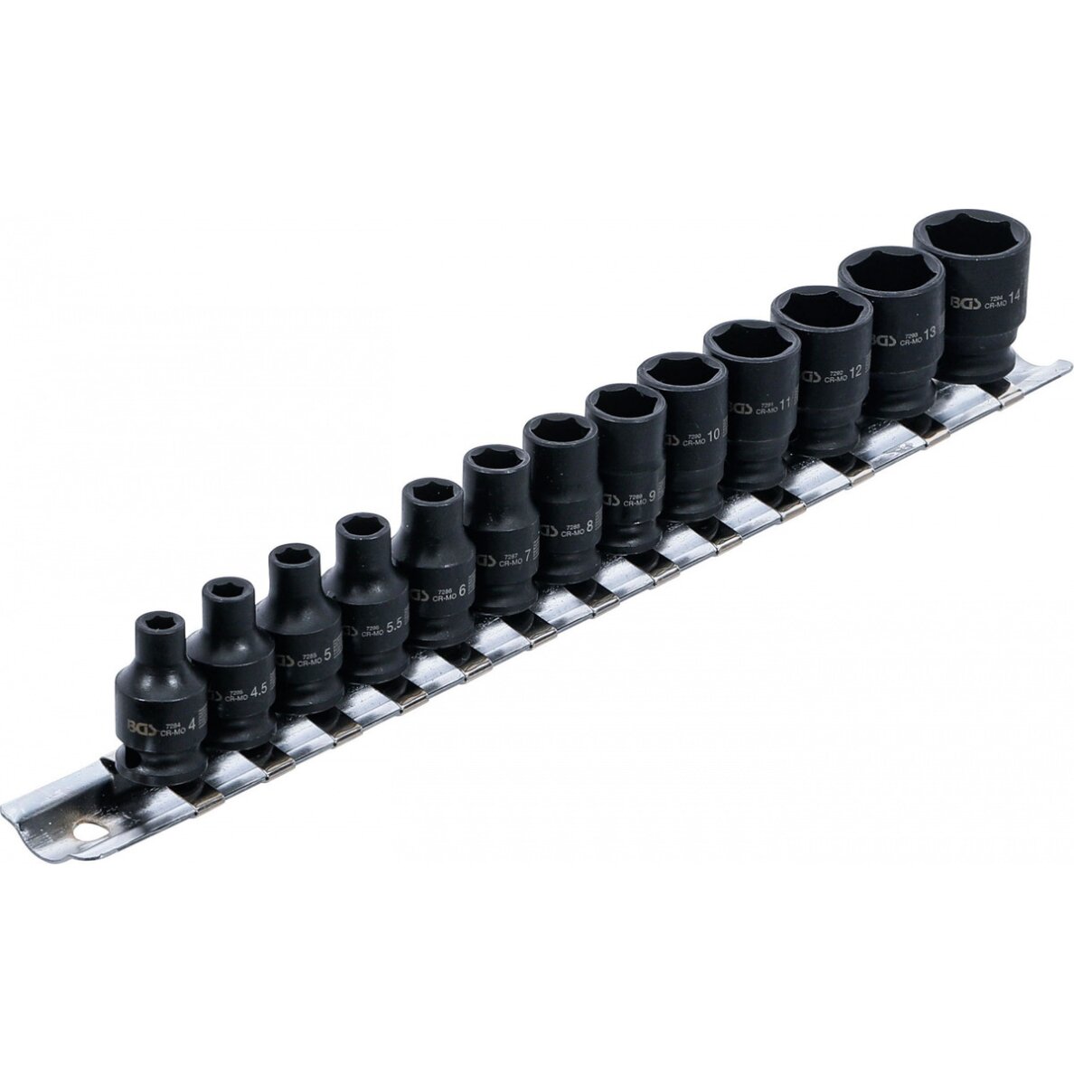 Galvutės Cr-Mo 1/4 6-kampės 4-14mm 13d. 1 Galvutės Cr-Mo 1/4 6-kampės 4-14mm 13d. 1