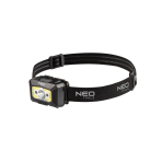 Galvos žibintas, įkraunamas per USB 250 lm COB LED + judesio jutiklis