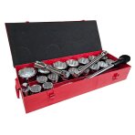 Galvučių ir rakto komplektas 12 kampės | 25 mm (1") | 36 - 80 mm | 22 vnt. (SS122) Galvučių ir rakto komplektas 12 kampės | 25 mm (1") | 36 - 80 mm | 22 vnt. (SS122)