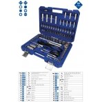 Galvučių komplektas, 94-vnt, 1/4", 1/2", Brilliant Tools