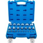 Galvučių rinkinys, šešiakampės | 6.3 mm (1/4") + 12.5 mm (1/2") | Coliniai dydžiai | 23 vnt. (2246)