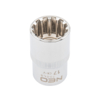 Galvutė dvylikakampė 1/2", 17mm,