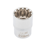 Galvutė dvylikakampė 1/2", 20mm,