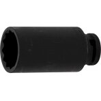 Galvutė ilga smūginė plonasienė 12 kampų | 12,5 mm (1/2") | 30 mm (5337)