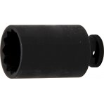 Galvutė ilga smūginė plonasienė 12 kampų | 12,5 mm (1/2") | 35 mm (5341)
