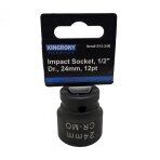 Galvutė smūginė | 12 kampų | 12,5 mm (1/2") | 24 mm (S12-24B) Galvutė smūginė | 12 kampų | 12,5 mm (1/2") | 24 mm (S12-24B)