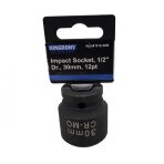 Galvutė smūginė | 12 kampų | 12,5 mm (1/2") | 30 mm (S12-30B) Galvutė smūginė | 12 kampų | 12,5 mm (1/2") | 30 mm (S12-30B)