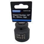 Galvutė smūginė | 12 kampų | 12,5 mm (1/2") | 32 mm (S12-32B) Galvutė smūginė | 12 kampų | 12,5 mm (1/2") | 32 mm (S12-32B)