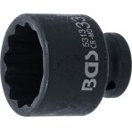 Galvutė smūginė | 12 kampų | 12,5 mm (1/2") | 33 mm (5313)