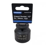 Galvutė smūginė | 12 kampų | 12,5 mm (1/2") | 34 mm (S12-34B) Galvutė smūginė | 12 kampų | 12,5 mm (1/2") | 34 mm (S12-34B)