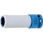 Galvutė smūginė ilga plonasienė | su plastikine apsauga | 12,5 mm (1/2") | 17 mm (7201)