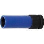 Galvutė smūginė ilga plonasienė | su plastikine apsauga | 12,5 mm (1/2") | 17 mm (7301)