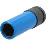 Galvutė smūginė ilga plonasienė | su plastikine apsauga | 12,7 mm (1/2") | 17 mm (YT-10583)