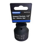 Galvutė smūginė šešiakampė | 12,5 mm (1/2") | 34 mm (S12-34) Galvutė smūginė šešiakampė | 12,5 mm (1/2") | 34 mm (S12-34)