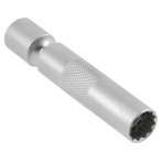 Galvutė žvakėms 3/8" 14mm 12-kamp. bi-hex su šarnyru