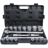 Galvučių ir rakto komplektas BGS-technic, 20 mm (3/4"), 19-50 mm, 20 vnt.