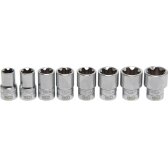 Galvučių komplektas T-Star Plus (Torx Plus) | 12.5 mm (1/2") | 18EP - 32EP | 8 vnt. (8806)