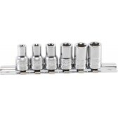 Galvučių komplektas T-Star Plus (Torx Plus) | 6.3 mm (1/4") | 6EP - 12EP | 6 vnt. (9588)