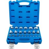 Galvučių rinkinys, šešiakampės | 6.3 mm (1/4") + 12.5 mm (1/2") | Coliniai dydžiai | 23 vnt. (2246)