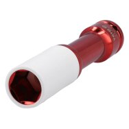 Galvutė smūginė ilga plonasienė prailginta | 150 mm | su plastikine apsauga | 12,7 mm (1/2") | 21 mm (YT-10593) Galvutė smūginė ilga plonasienė prailginta | 150 mm | su plastikine apsauga | 12,7 mm (1/2") | 21 mm (YT-10593)