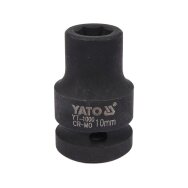 Galvutė smūginė šešiakampė | 12,5 mm (1/2") | 10 mm (YT-1000)