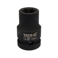 Galvutė smūginė šešiakampė | 12,5 mm (1/2") | 12 mm (YT-1002)