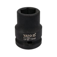 Galvutė smūginė šešiakampė | 12,5 mm (1/2") | 16 mm (YT-1006)