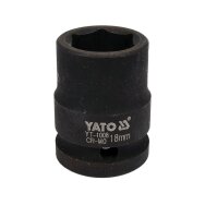 Galvutė smūginė šešiakampė | 12,5 mm (1/2") | 18 mm (YT-1008)