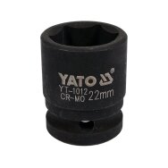 Galvutė smūginė šešiakampė | 12,5 mm (1/2") | 22 mm (YT-1012)