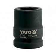 Galvutė smūginė šešiakampė | 20 mm (3/4") | 23 mm (YT-1073) Galvutė smūginė šešiakampė | 20 mm (3/4") | 23 mm (YT-1073)