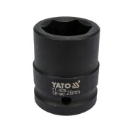 Galvutė smūginė šešiakampė | 20 mm (3/4") | 26 mm (YT-1076)