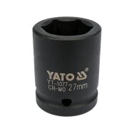 Galvutė smūginė šešiakampė | 20 mm (3/4") | 27 mm (YT-1077)