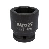 Galvutė smūginė šešiakampė | 20 mm (3/4") | 34 mm (YT-1084)