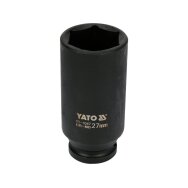 Galvutė smūginė šešiakampė ilga | 12,5 mm (1/2") | 27 mm (YT-1047)