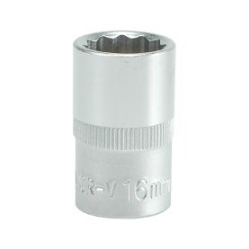 Galvutė dvylikakampė 1/2", 16mm (YT-1278) Galvutė dvylikakampė 1/2", 16mm (YT-1278)