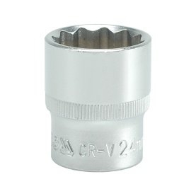 Galvutė dvylikakampė 1/2", 24mm (YT-1286) Galvutė dvylikakampė 1/2", 24mm (YT-1286)