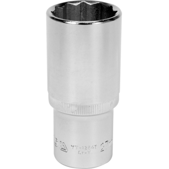 Galvute ilga 1/2", 27 mm 12-kampė (YT-12947) Galvute ilga 1/2", 27 mm 12-kampė (YT-12947)